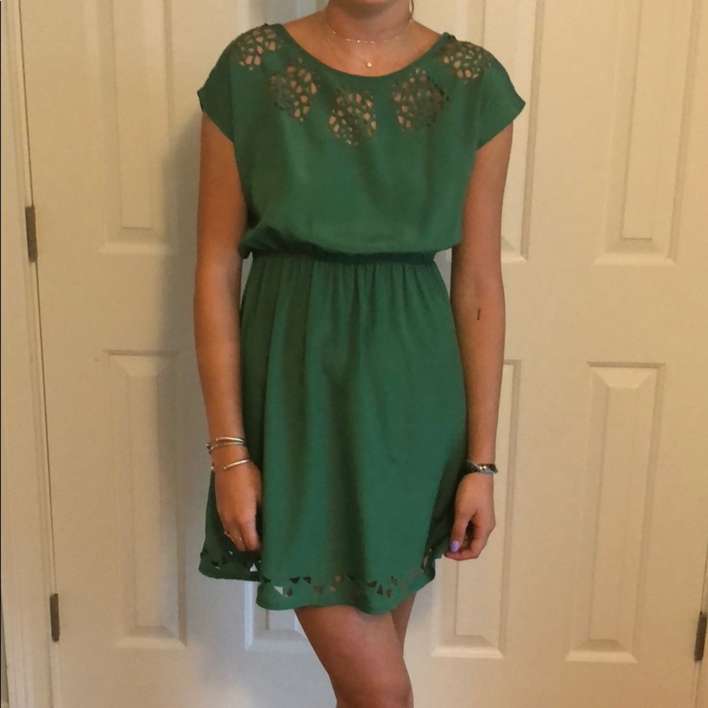 Francesca’s Green Dress